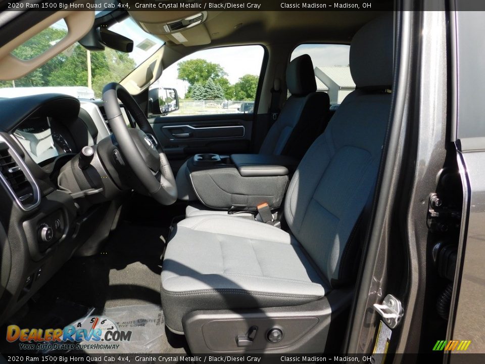 2020 Ram 1500 Big Horn Quad Cab 4x4 Granite Crystal Metallic / Black/Diesel Gray Photo #9