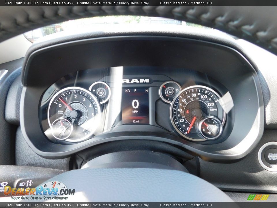 2020 Ram 1500 Big Horn Quad Cab 4x4 Granite Crystal Metallic / Black/Diesel Gray Photo #11