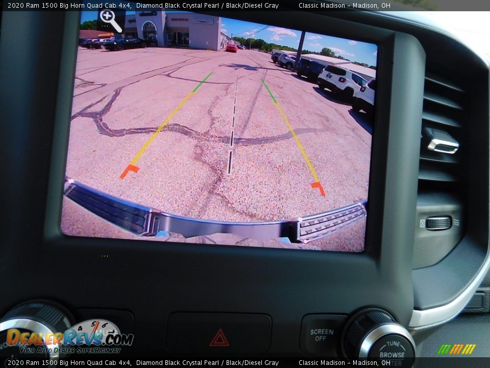 2020 Ram 1500 Big Horn Quad Cab 4x4 Diamond Black Crystal Pearl / Black/Diesel Gray Photo #8