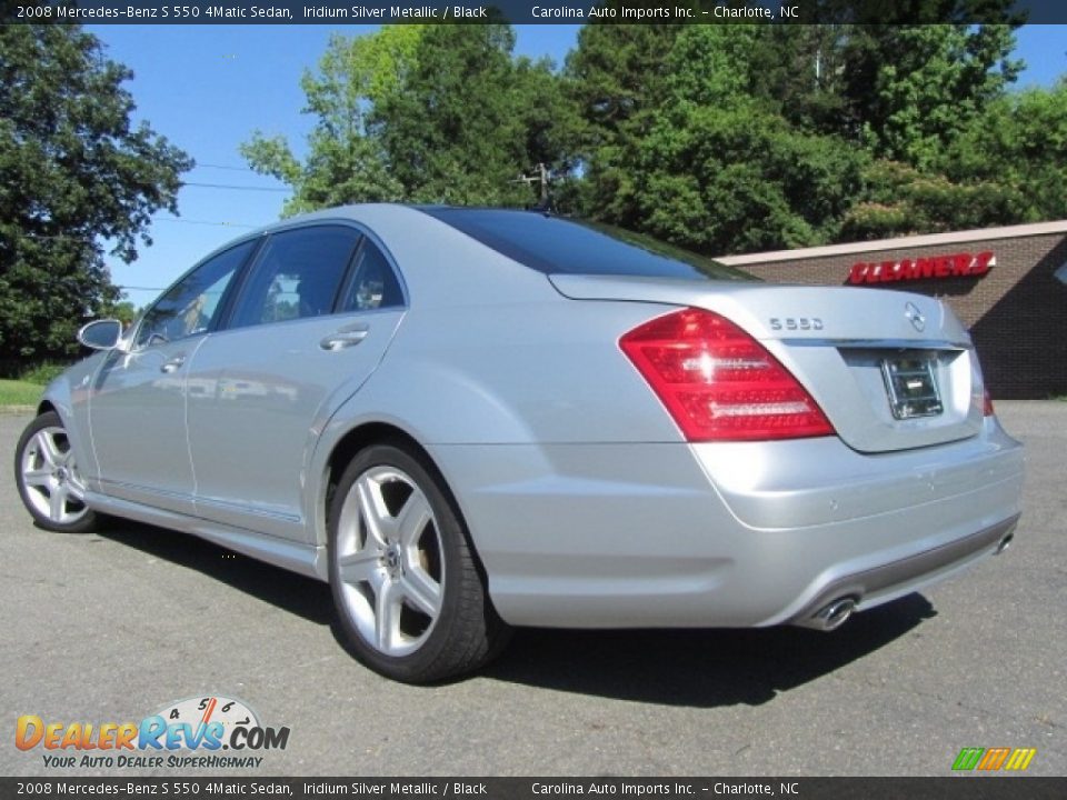 2008 Mercedes-Benz S 550 4Matic Sedan Iridium Silver Metallic / Black Photo #8