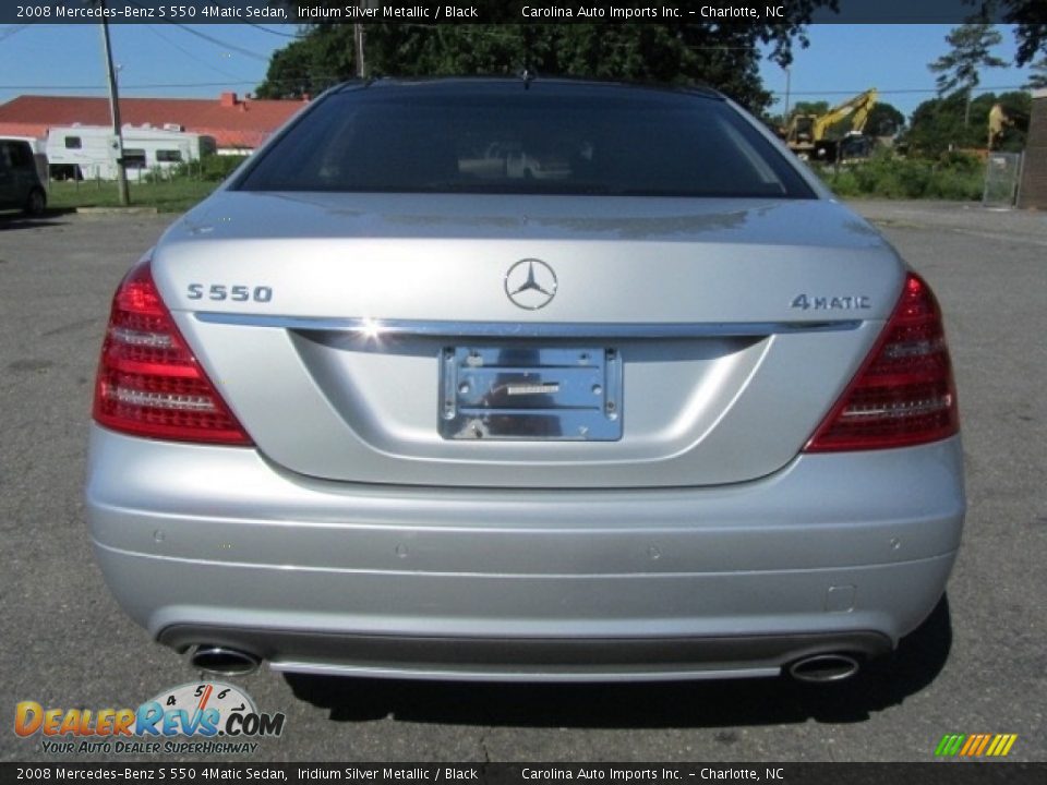 2008 Mercedes-Benz S 550 4Matic Sedan Iridium Silver Metallic / Black Photo #9