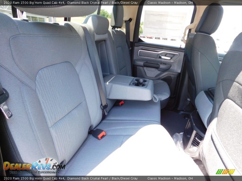 2020 Ram 1500 Big Horn Quad Cab 4x4 Diamond Black Crystal Pearl / Black/Diesel Gray Photo #11