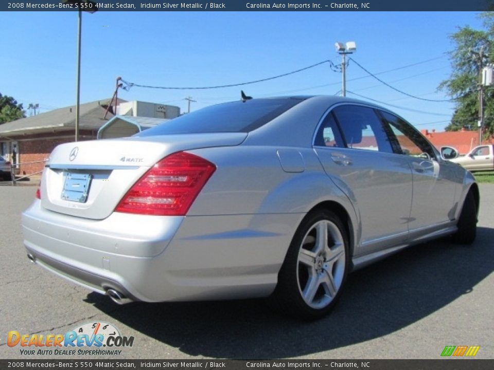 2008 Mercedes-Benz S 550 4Matic Sedan Iridium Silver Metallic / Black Photo #10