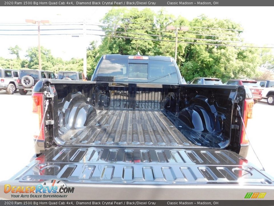 2020 Ram 1500 Big Horn Quad Cab 4x4 Diamond Black Crystal Pearl / Black/Diesel Gray Photo #12