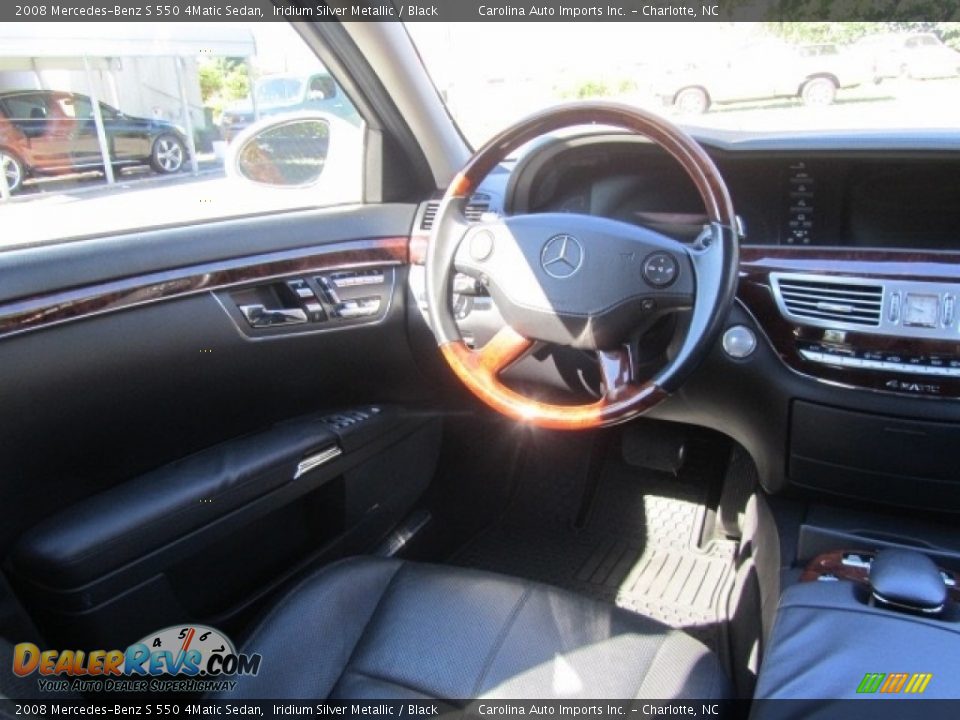 2008 Mercedes-Benz S 550 4Matic Sedan Iridium Silver Metallic / Black Photo #12