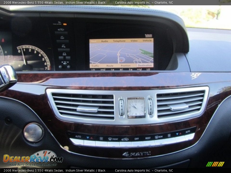 2008 Mercedes-Benz S 550 4Matic Sedan Iridium Silver Metallic / Black Photo #16