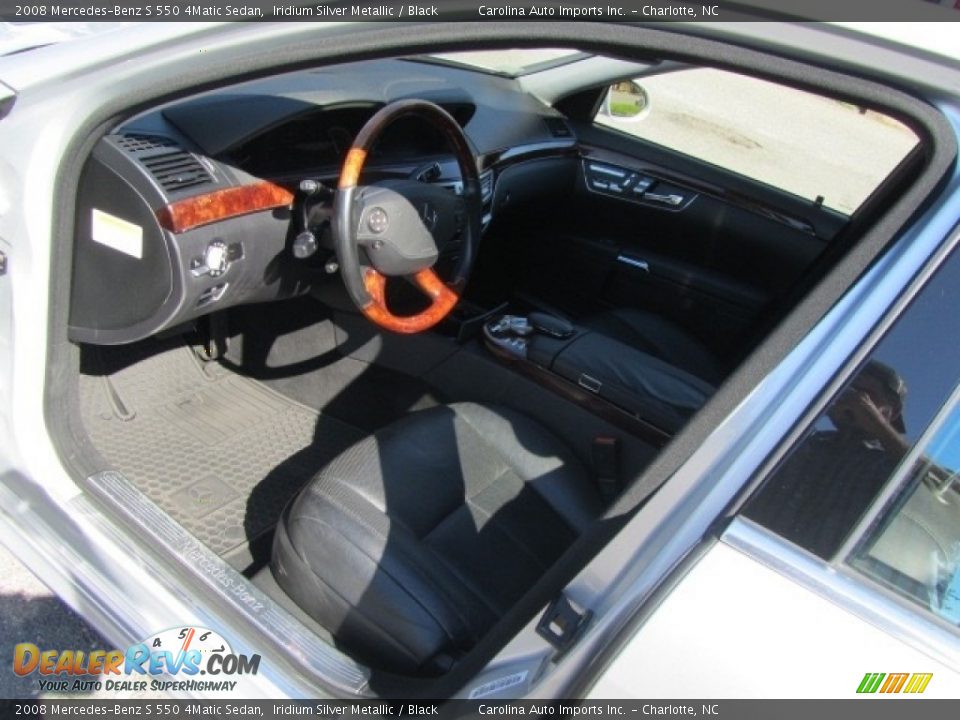 2008 Mercedes-Benz S 550 4Matic Sedan Iridium Silver Metallic / Black Photo #17