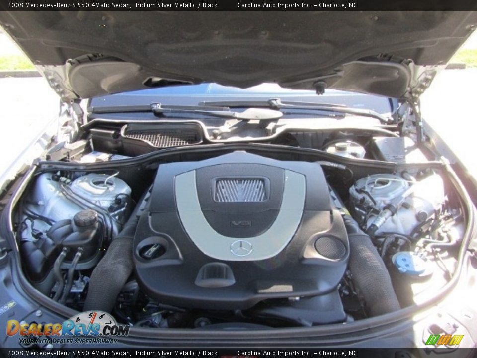 2008 Mercedes-Benz S 550 4Matic Sedan Iridium Silver Metallic / Black Photo #25