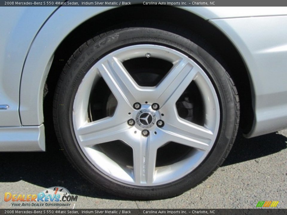 2008 Mercedes-Benz S 550 4Matic Sedan Iridium Silver Metallic / Black Photo #26