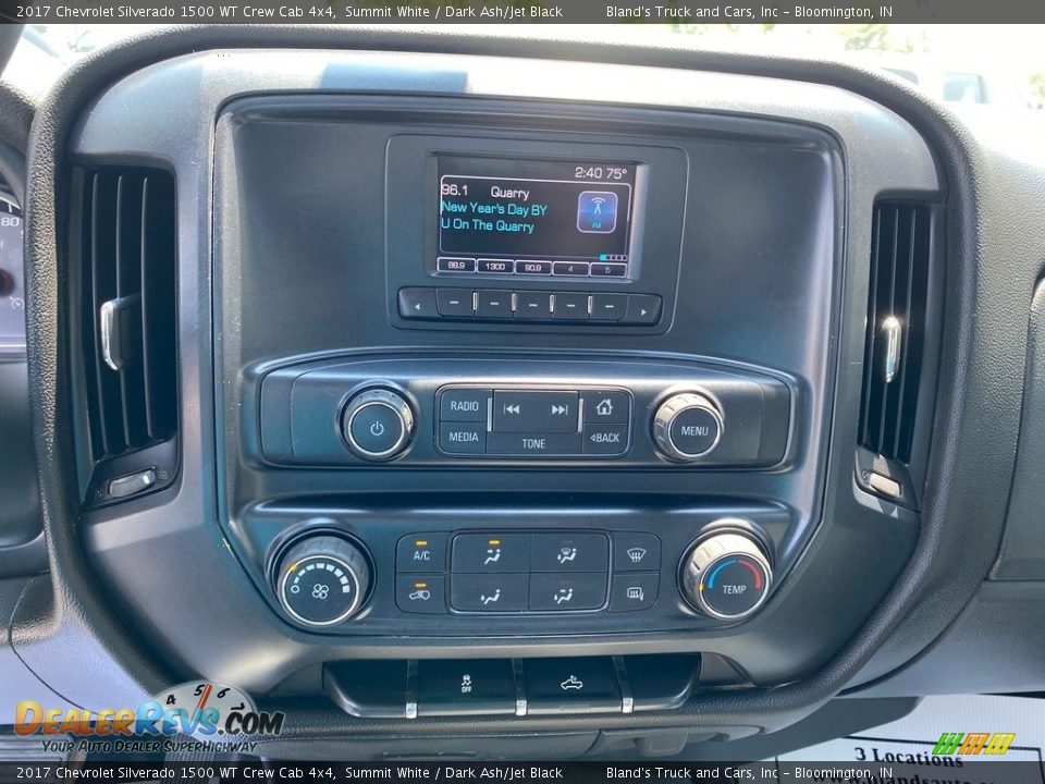 2017 Chevrolet Silverado 1500 WT Crew Cab 4x4 Summit White / Dark Ash/Jet Black Photo #18