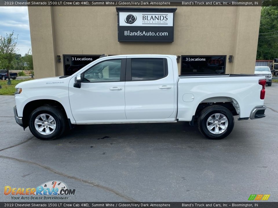 2019 Chevrolet Silverado 1500 LT Crew Cab 4WD Summit White / Gideon/Very Dark Atmosphere Photo #1