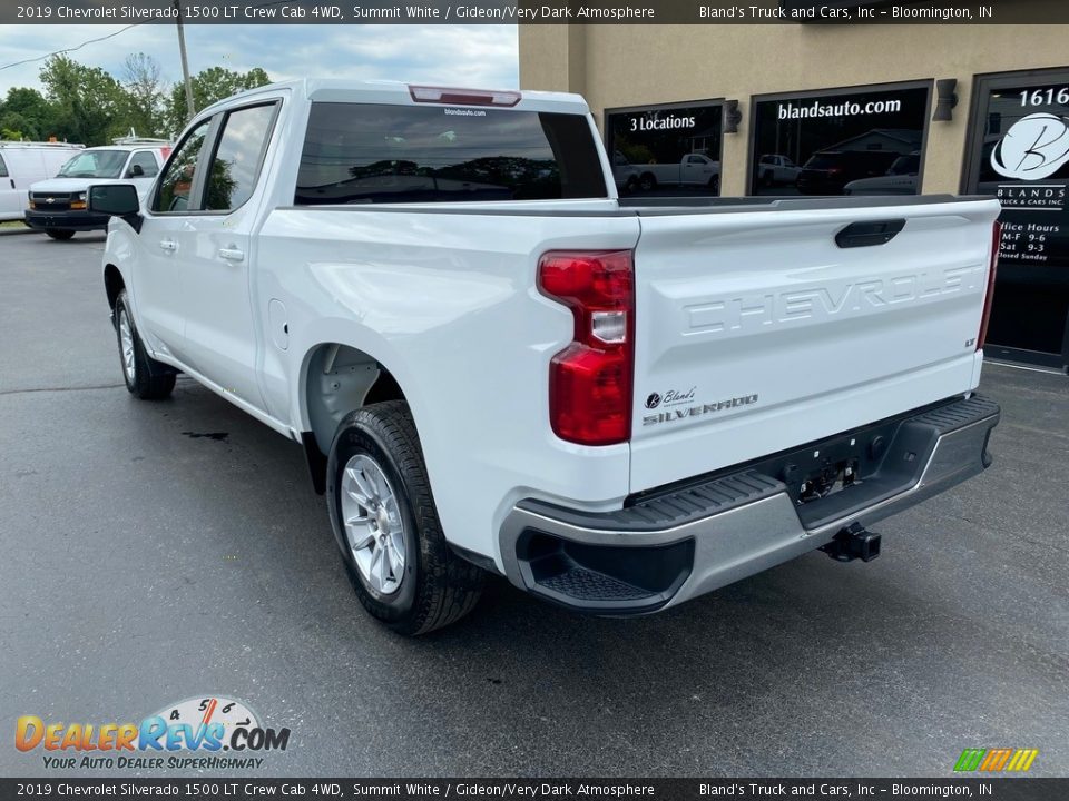 2019 Chevrolet Silverado 1500 LT Crew Cab 4WD Summit White / Gideon/Very Dark Atmosphere Photo #3