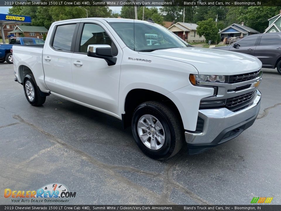 2019 Chevrolet Silverado 1500 LT Crew Cab 4WD Summit White / Gideon/Very Dark Atmosphere Photo #6