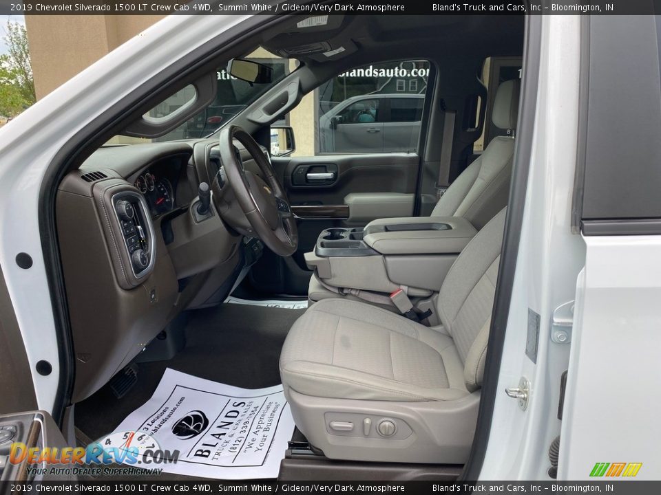 2019 Chevrolet Silverado 1500 LT Crew Cab 4WD Summit White / Gideon/Very Dark Atmosphere Photo #8