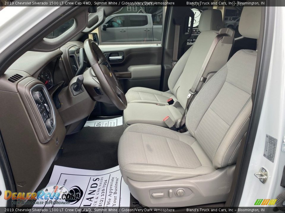 2019 Chevrolet Silverado 1500 LT Crew Cab 4WD Summit White / Gideon/Very Dark Atmosphere Photo #9