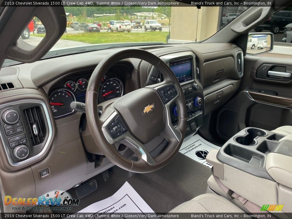 2019 Chevrolet Silverado 1500 LT Crew Cab 4WD Summit White / Gideon/Very Dark Atmosphere Photo #10