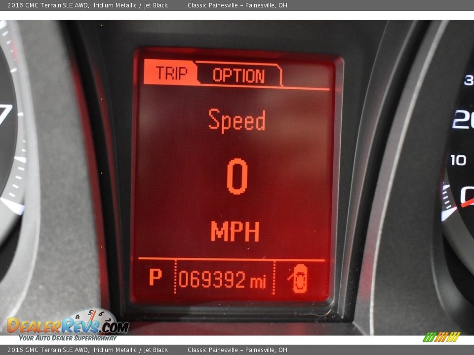 2016 GMC Terrain SLE AWD Iridium Metallic / Jet Black Photo #14