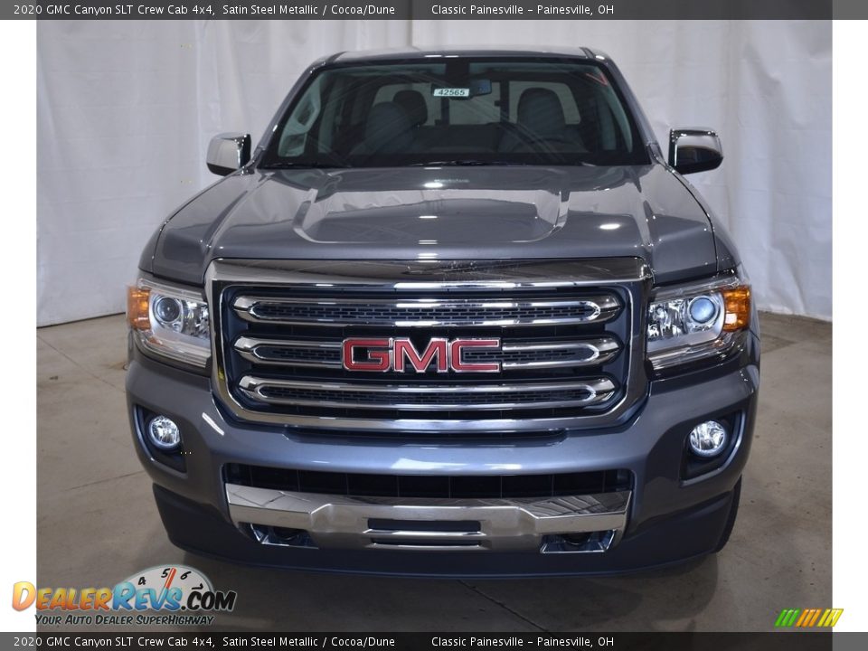 2020 GMC Canyon SLT Crew Cab 4x4 Satin Steel Metallic / Cocoa/Dune Photo #4