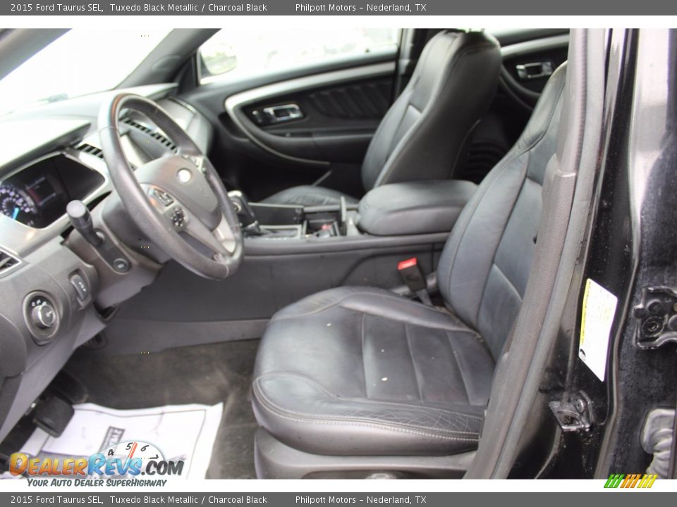 2015 Ford Taurus SEL Tuxedo Black Metallic / Charcoal Black Photo #14