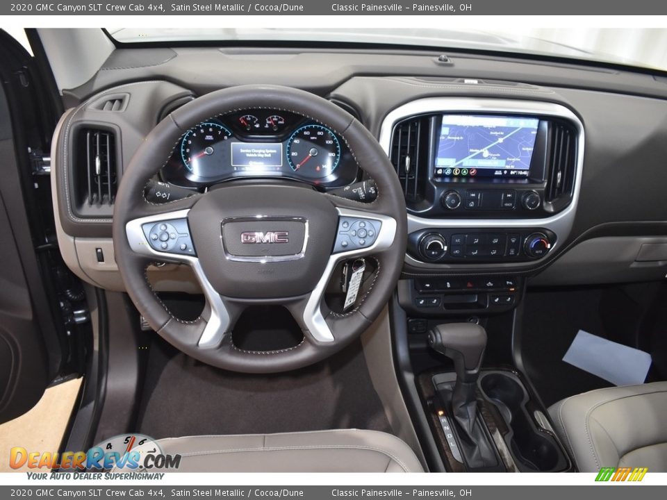2020 GMC Canyon SLT Crew Cab 4x4 Satin Steel Metallic / Cocoa/Dune Photo #11