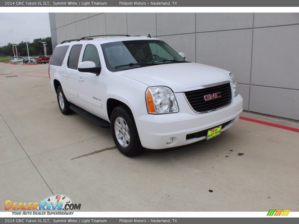 Summit White 2014 GMC Yukon XL SLT Photo #2