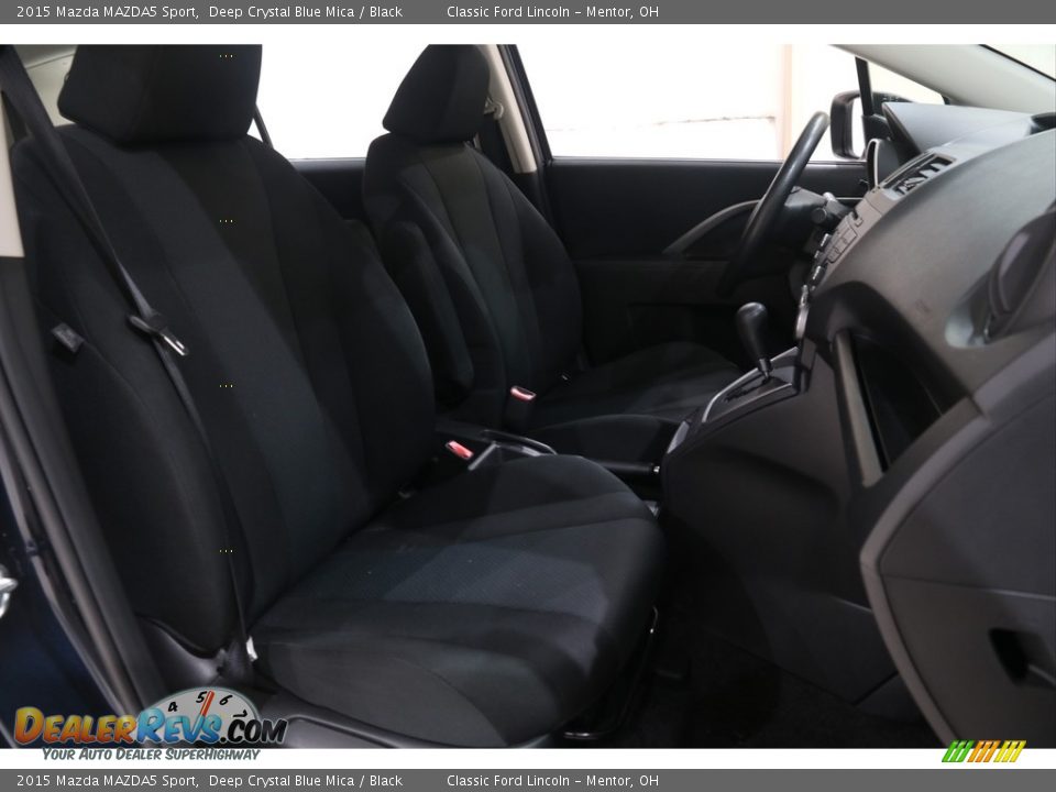 2015 Mazda MAZDA5 Sport Deep Crystal Blue Mica / Black Photo #14
