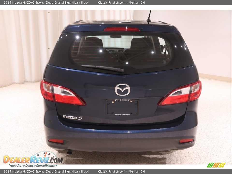 2015 Mazda MAZDA5 Sport Deep Crystal Blue Mica / Black Photo #18