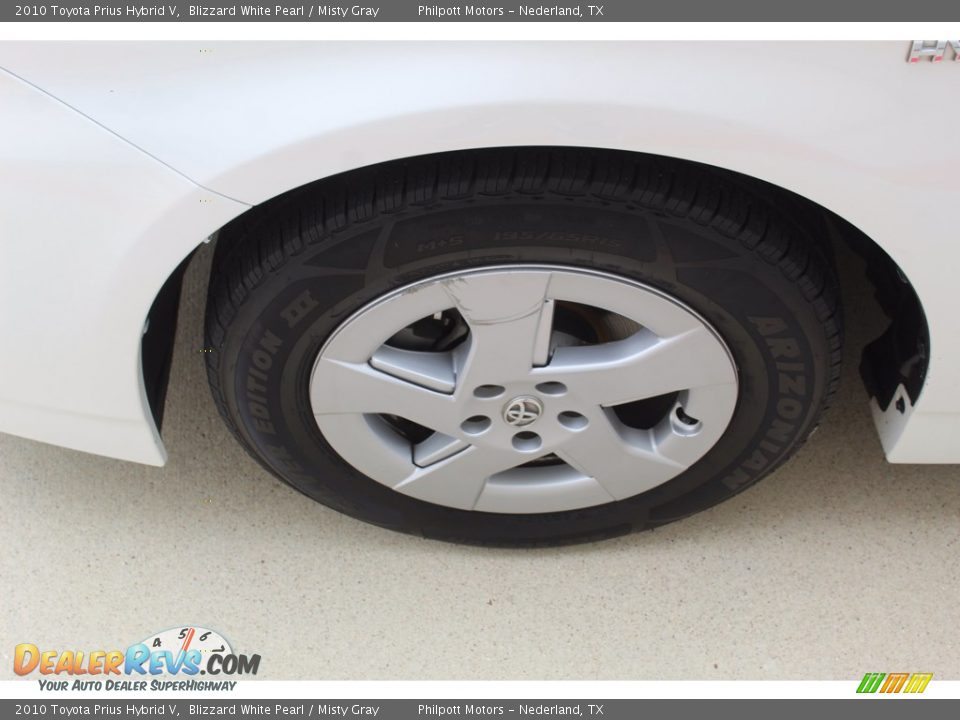 2010 Toyota Prius Hybrid V Blizzard White Pearl / Misty Gray Photo #5