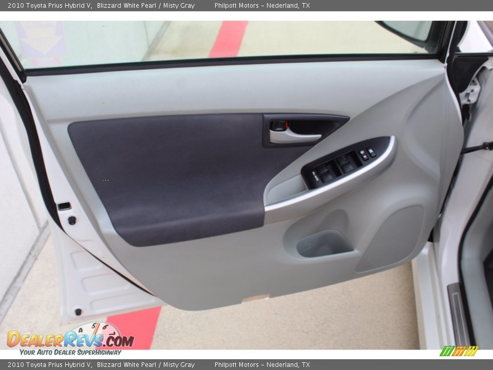 2010 Toyota Prius Hybrid V Blizzard White Pearl / Misty Gray Photo #6
