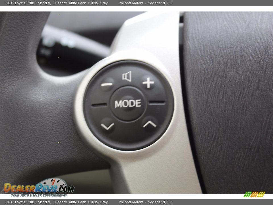 2010 Toyota Prius Hybrid V Blizzard White Pearl / Misty Gray Photo #8