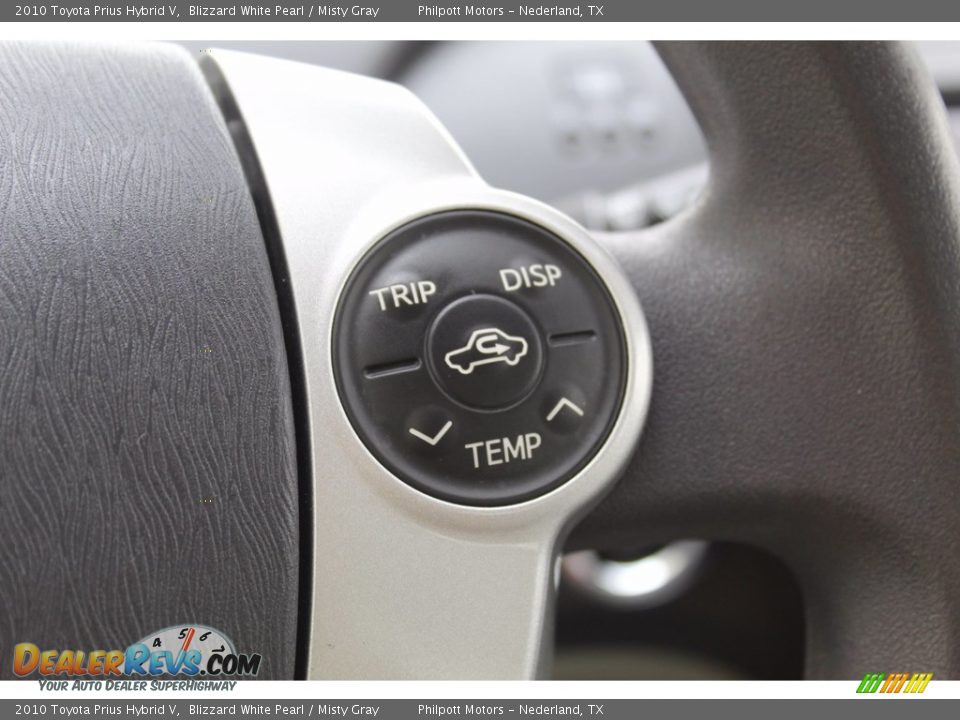 2010 Toyota Prius Hybrid V Blizzard White Pearl / Misty Gray Photo #9