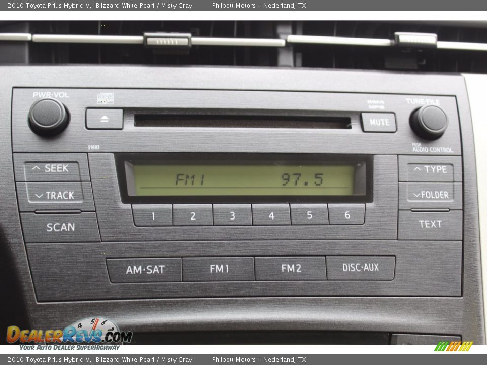 2010 Toyota Prius Hybrid V Blizzard White Pearl / Misty Gray Photo #11