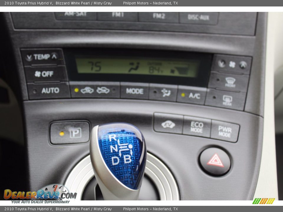 2010 Toyota Prius Hybrid V Blizzard White Pearl / Misty Gray Photo #12