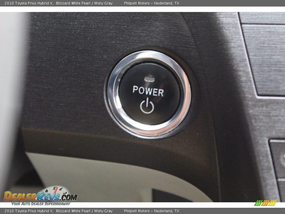 2010 Toyota Prius Hybrid V Blizzard White Pearl / Misty Gray Photo #13