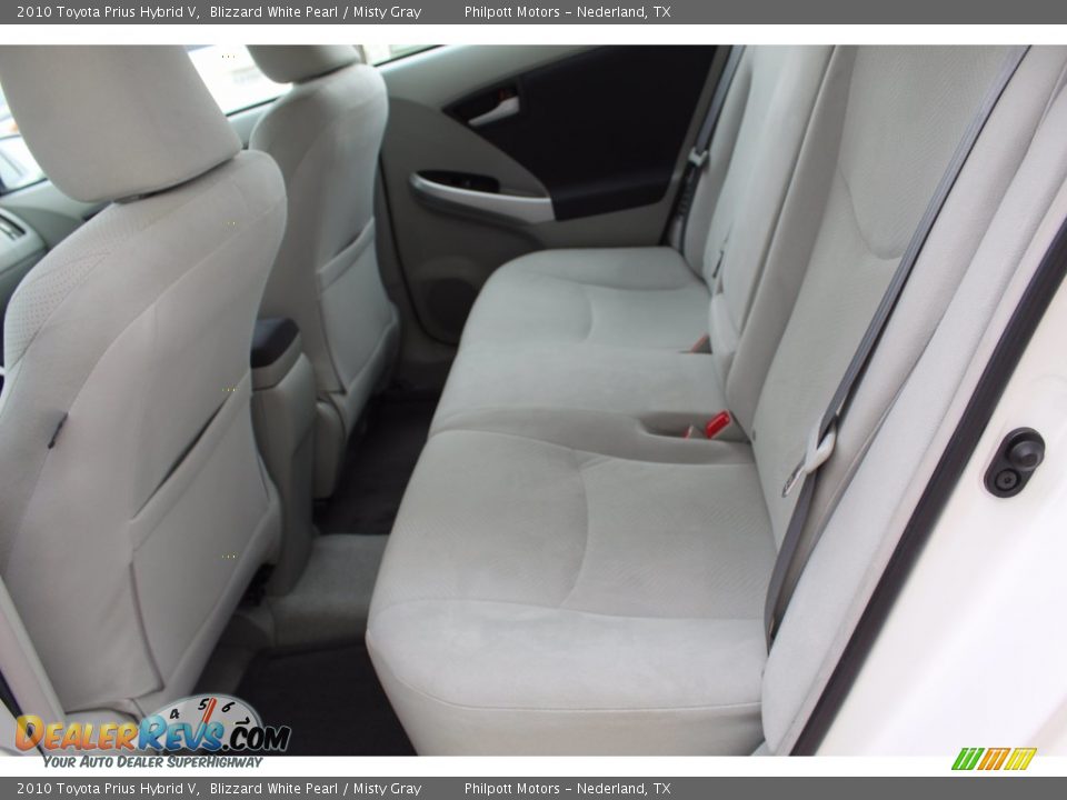 2010 Toyota Prius Hybrid V Blizzard White Pearl / Misty Gray Photo #15