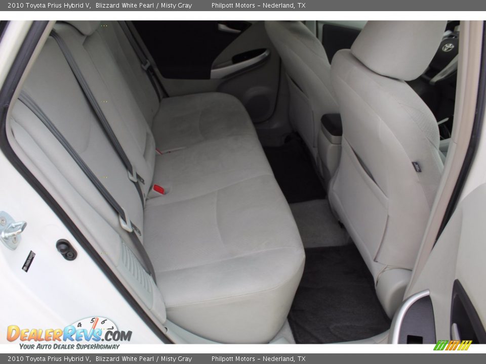 2010 Toyota Prius Hybrid V Blizzard White Pearl / Misty Gray Photo #20