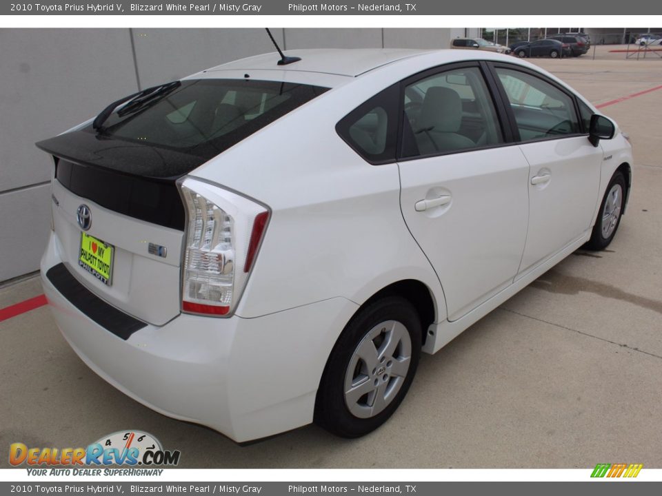 2010 Toyota Prius Hybrid V Blizzard White Pearl / Misty Gray Photo #23