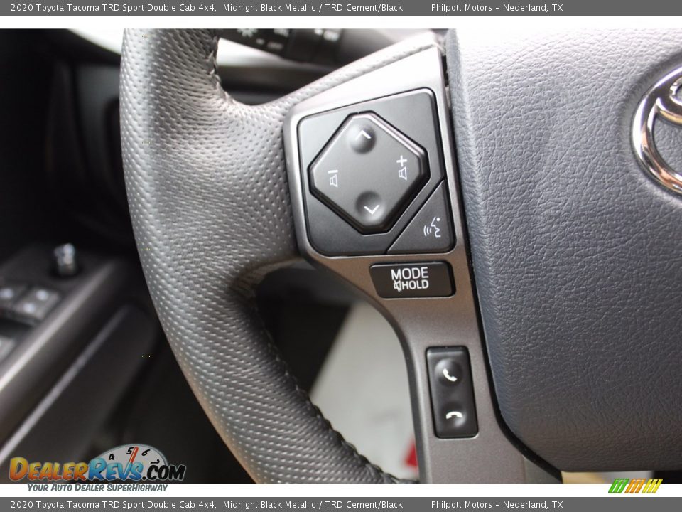 2020 Toyota Tacoma TRD Sport Double Cab 4x4 Midnight Black Metallic / TRD Cement/Black Photo #11