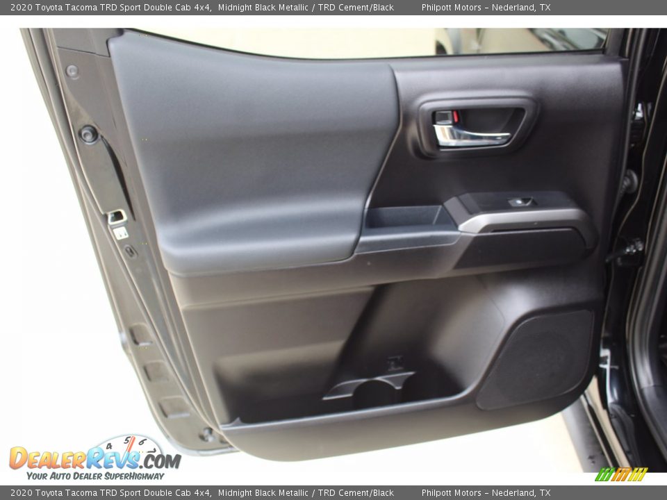 2020 Toyota Tacoma TRD Sport Double Cab 4x4 Midnight Black Metallic / TRD Cement/Black Photo #19