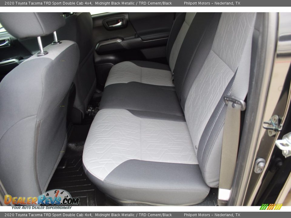 2020 Toyota Tacoma TRD Sport Double Cab 4x4 Midnight Black Metallic / TRD Cement/Black Photo #20