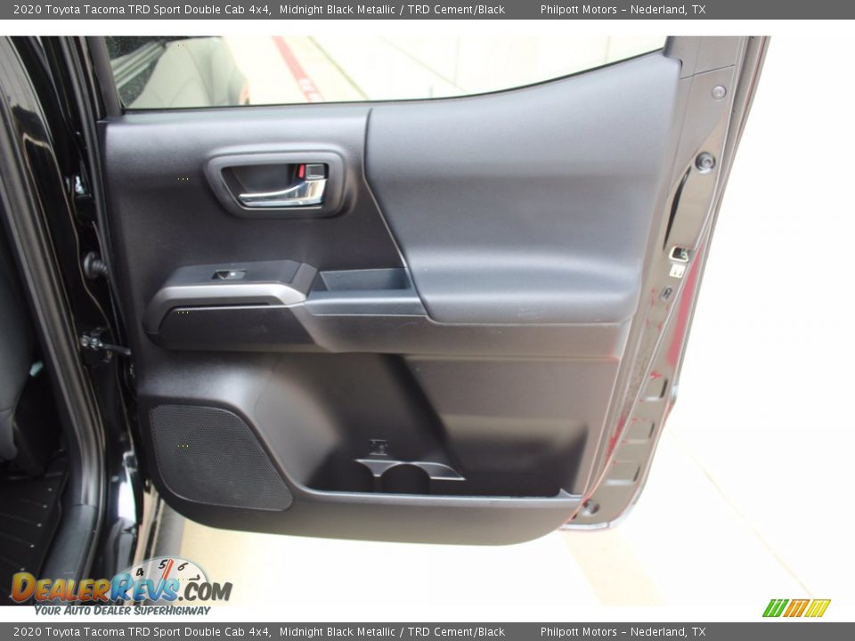 2020 Toyota Tacoma TRD Sport Double Cab 4x4 Midnight Black Metallic / TRD Cement/Black Photo #24