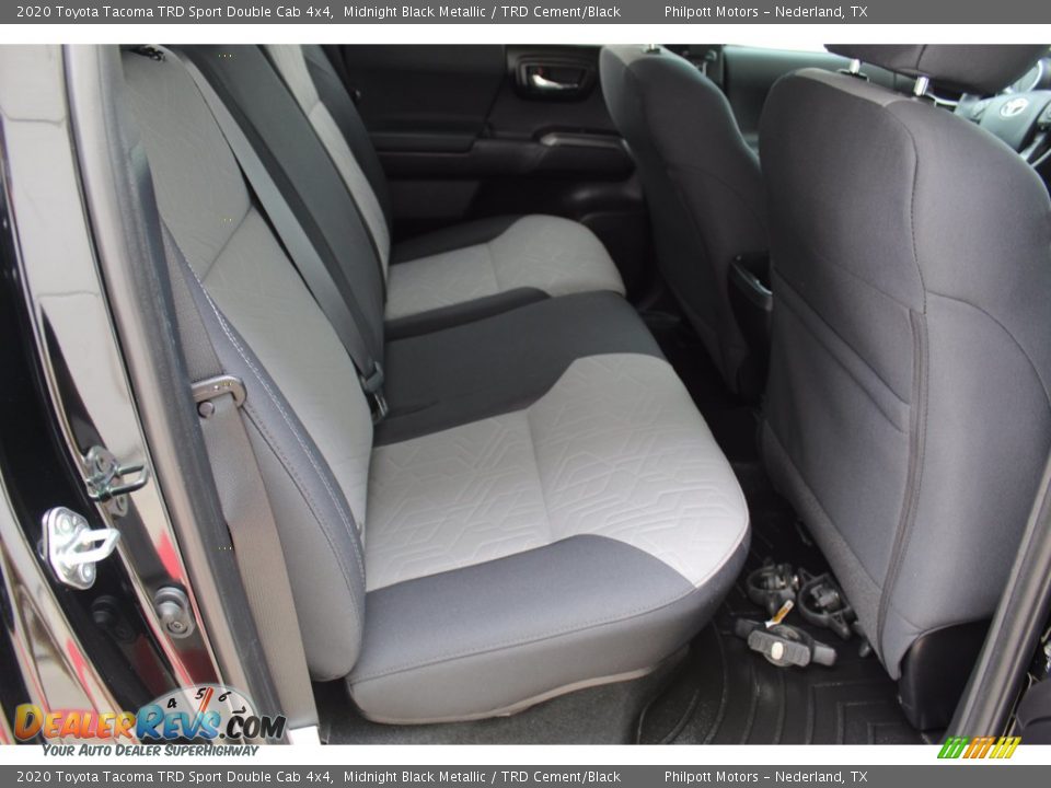 2020 Toyota Tacoma TRD Sport Double Cab 4x4 Midnight Black Metallic / TRD Cement/Black Photo #25