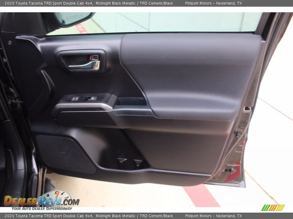 2020 Toyota Tacoma TRD Sport Double Cab 4x4 Midnight Black Metallic / TRD Cement/Black Photo #26