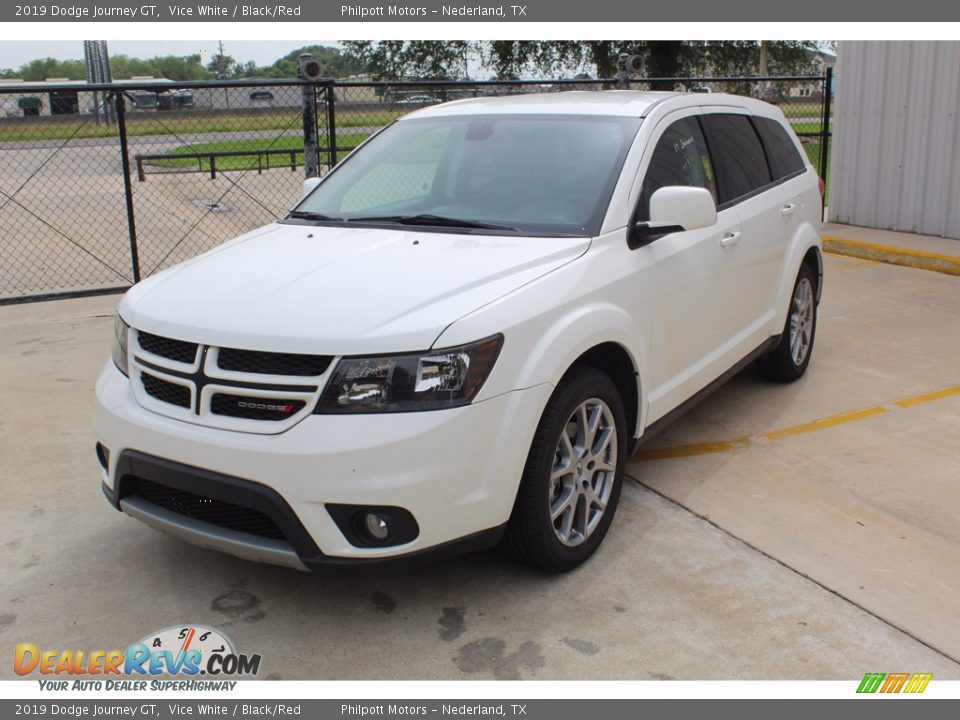 2019 Dodge Journey GT Vice White / Black/Red Photo #4