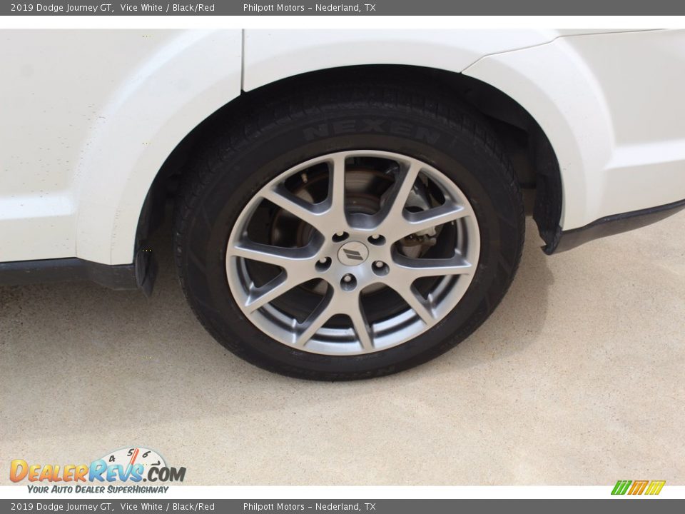 2019 Dodge Journey GT Vice White / Black/Red Photo #6