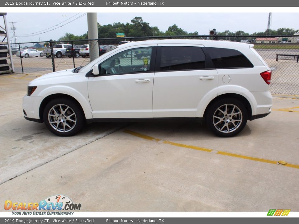2019 Dodge Journey GT Vice White / Black/Red Photo #7