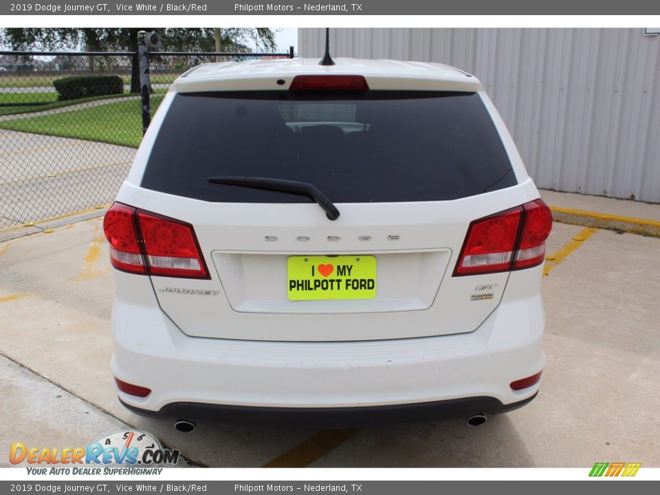 2019 Dodge Journey GT Vice White / Black/Red Photo #9