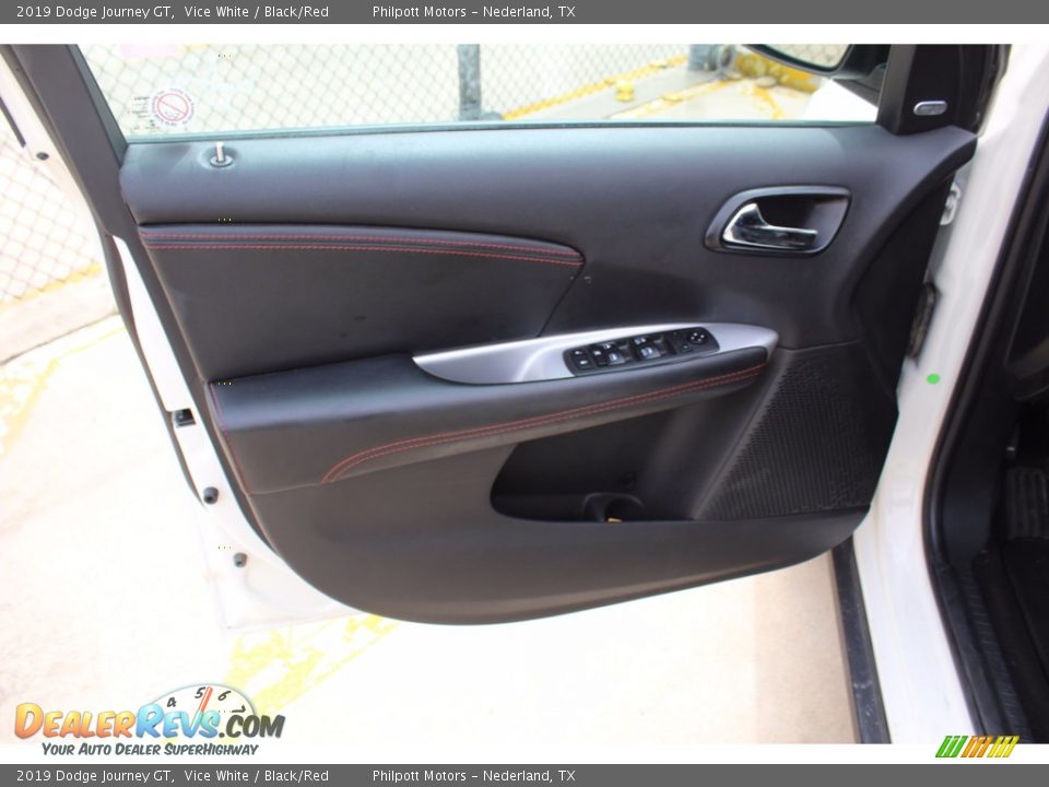 2019 Dodge Journey GT Vice White / Black/Red Photo #14