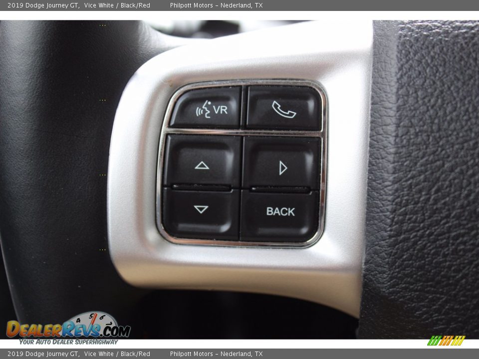 2019 Dodge Journey GT Vice White / Black/Red Photo #16