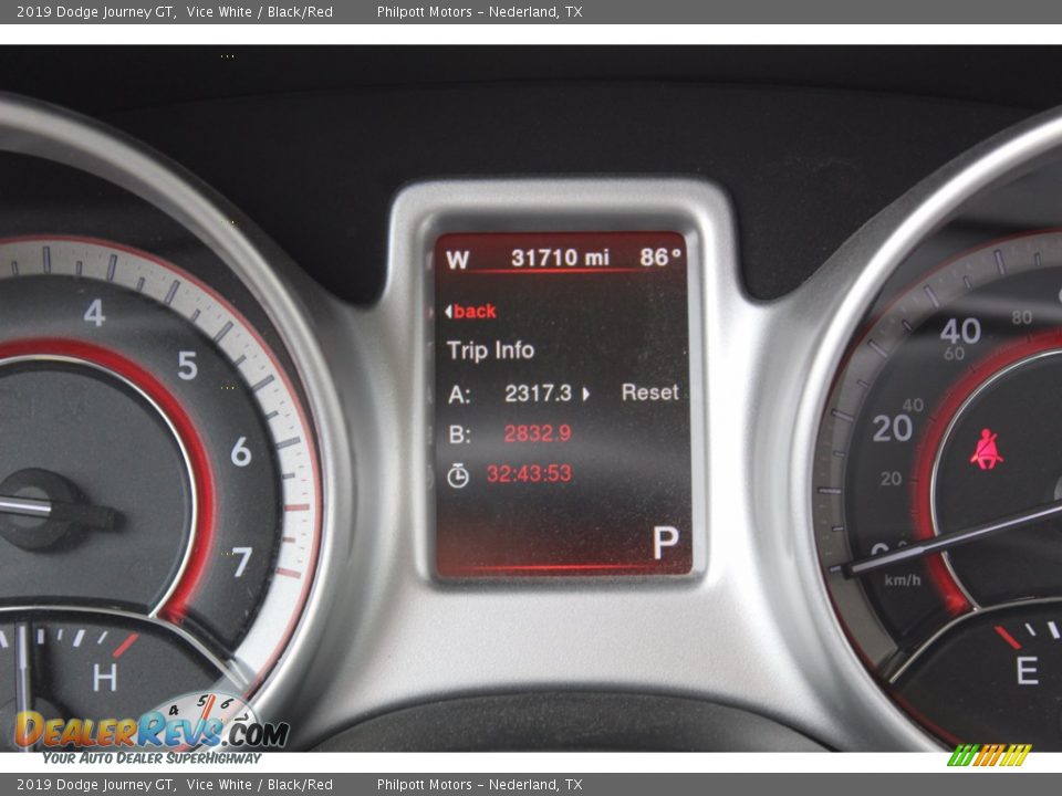 2019 Dodge Journey GT Vice White / Black/Red Photo #19